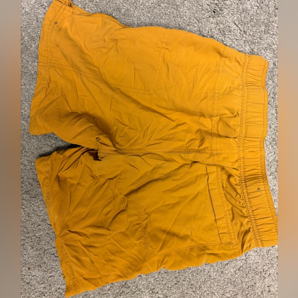North Face Shorts. Yellow. Small